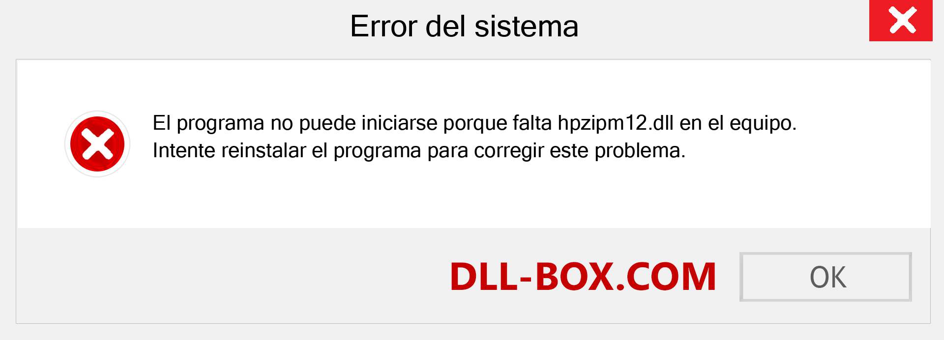 ¿Falta el archivo hpzipm12.dll ?. Descargar para Windows 7, 8, 10 - Corregir hpzipm12 dll Missing Error en Windows, fotos, imágenes